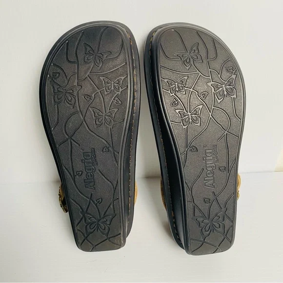 NWOB Alegria Leather Adjustable Backstrap Clogs Myrtle Peaceful Easy EU 39 - Picture 10 of 11